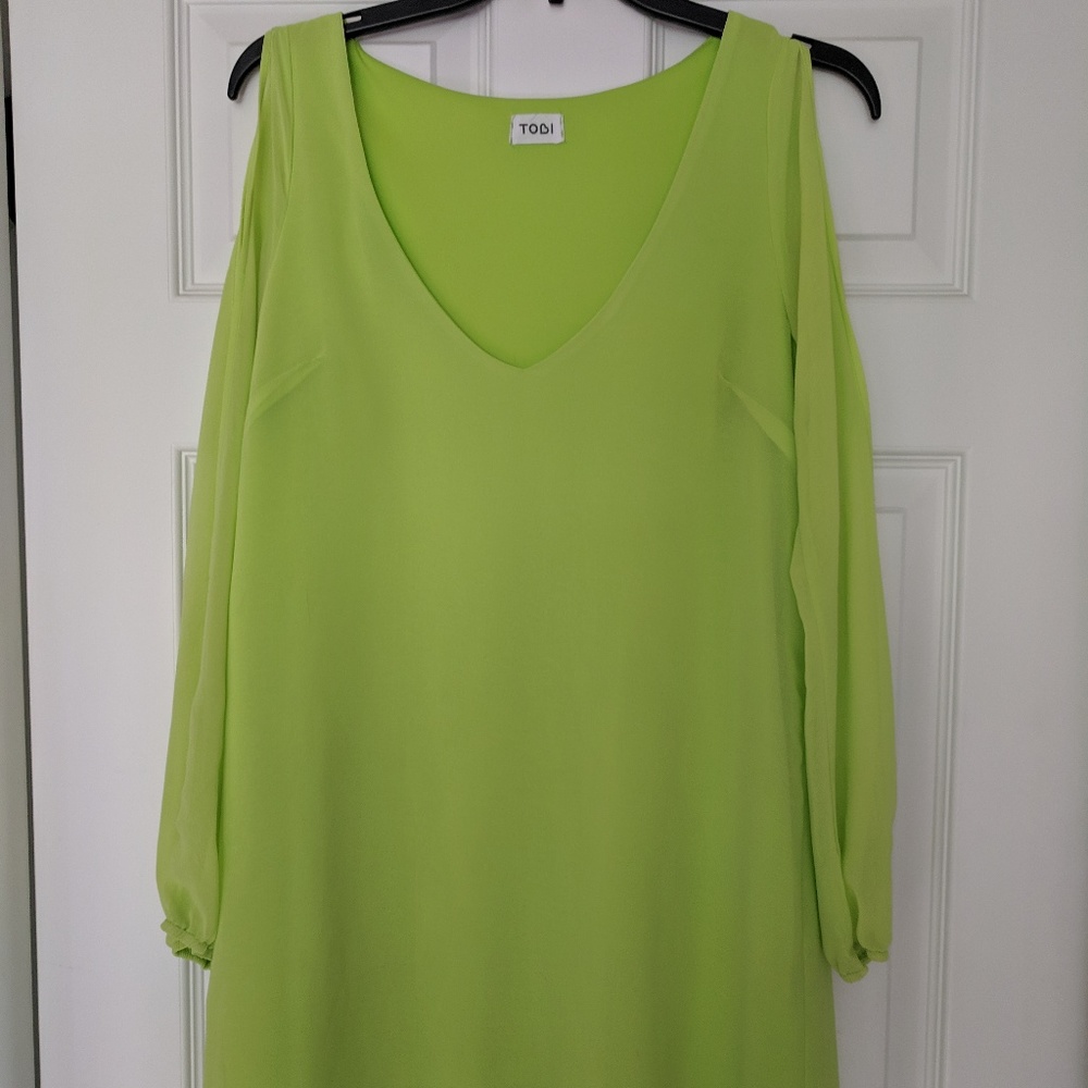 Tobi Lime Sherbet shift dress